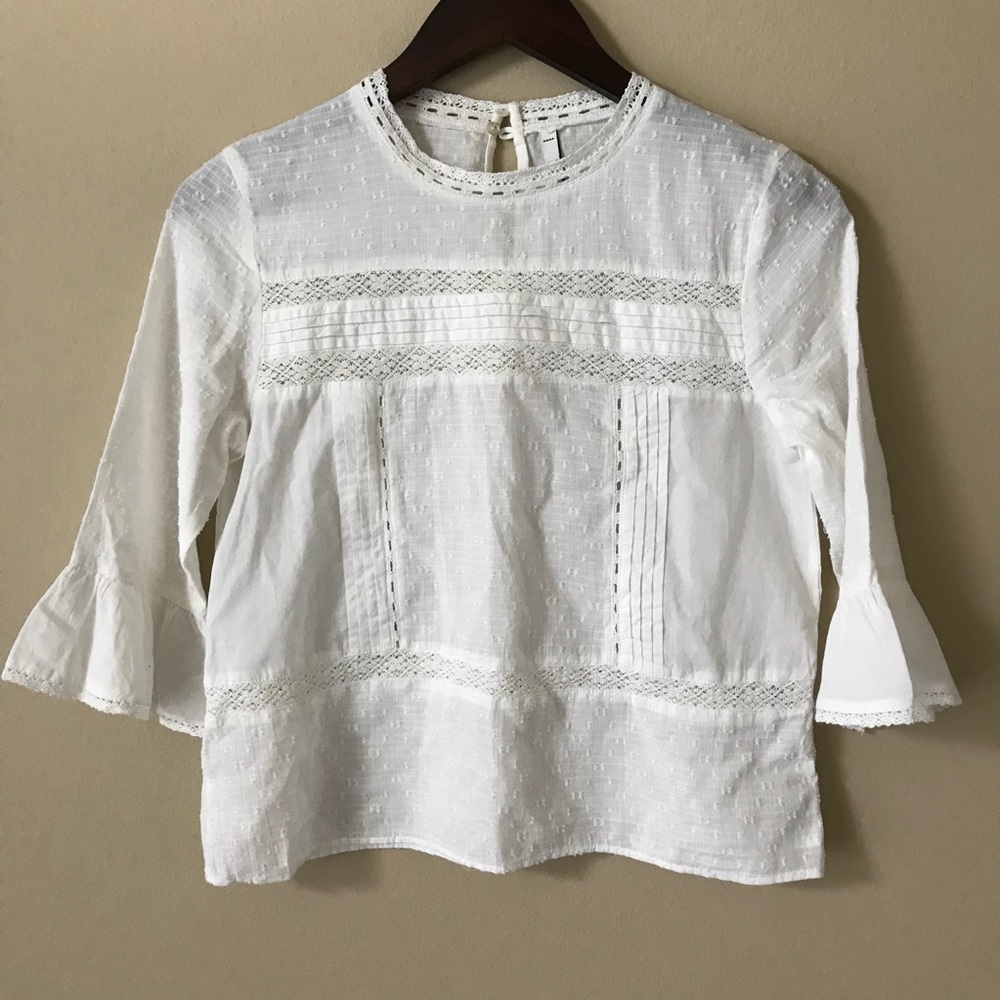 Zara Ruffled Sleeve Top - Picture 5 of 8